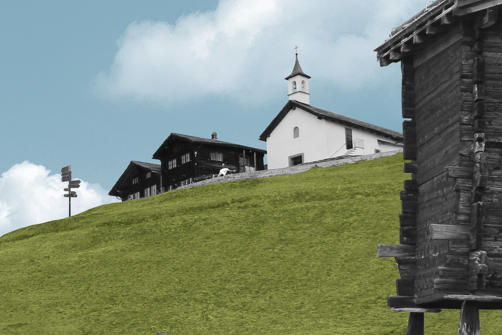 Die Postkarte für Gspon im Detail