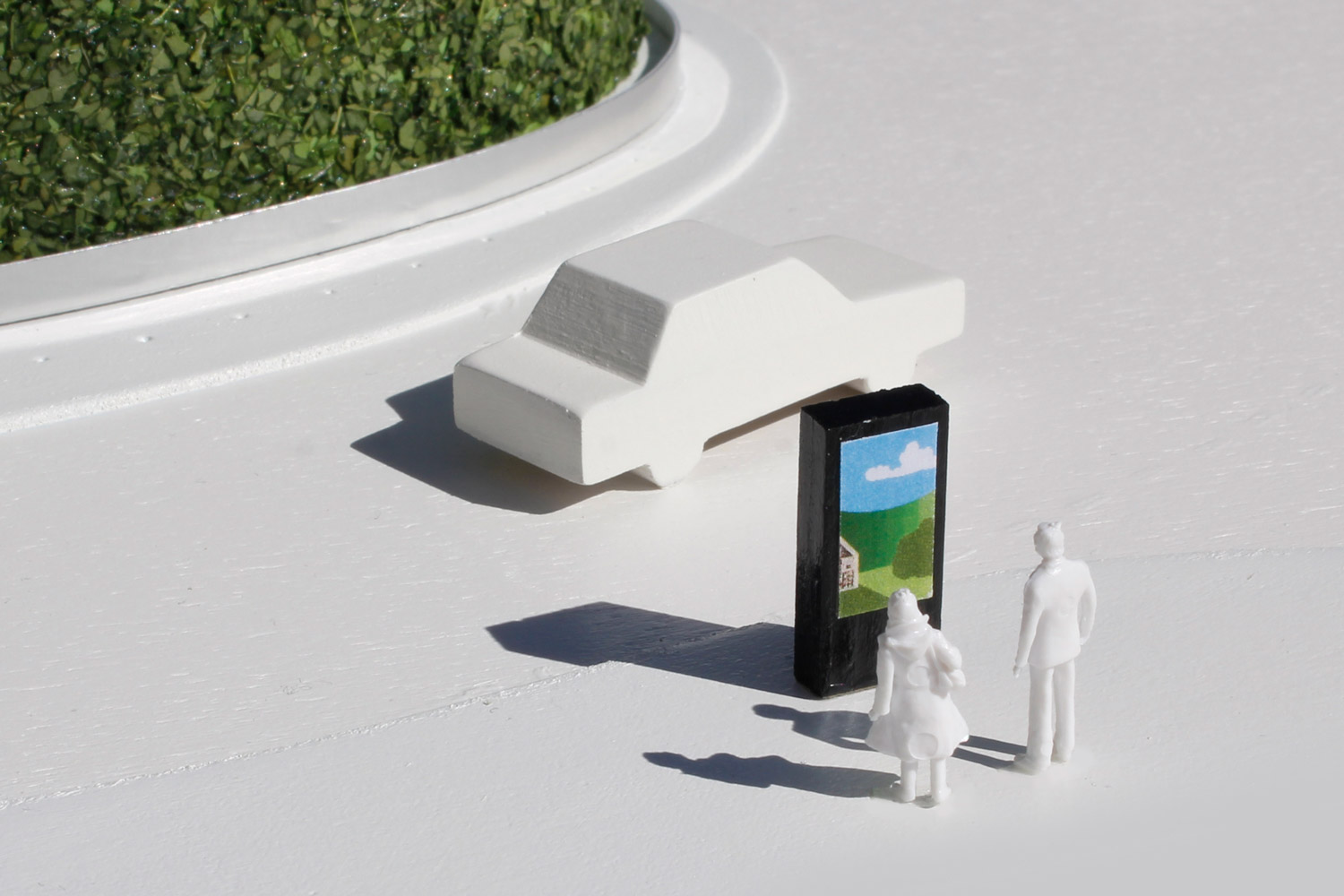 Architekturmodell, Vorschlag für die Neugestaltung des Dorfkreisels in Münsingen