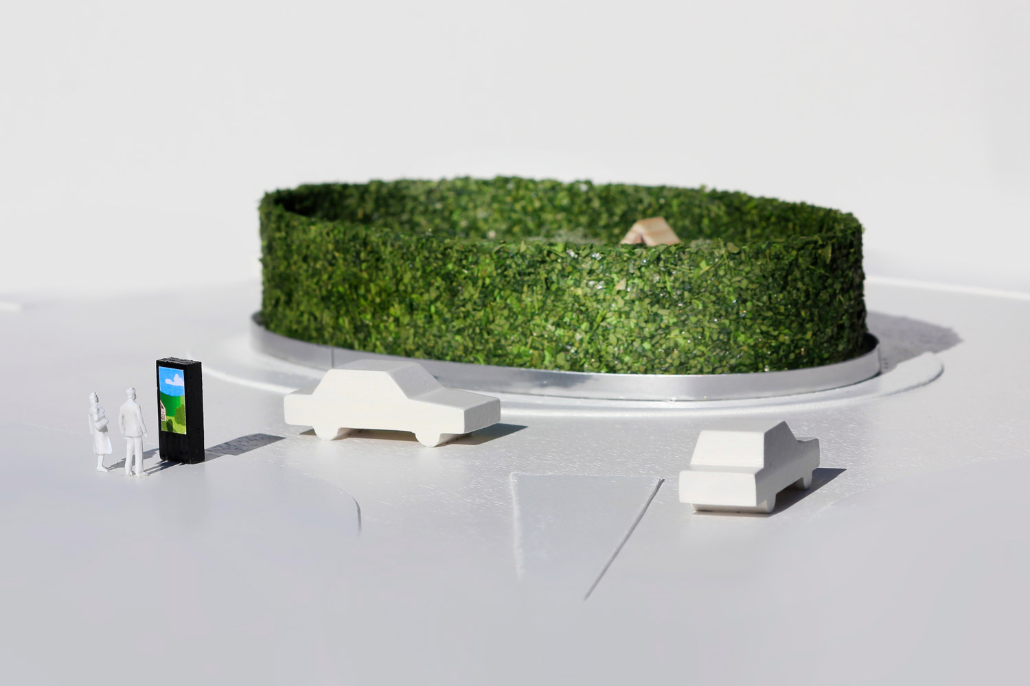 Architekturmodell, Vorschlag für die Neugestaltung des Dorfkreisels in Münsingen