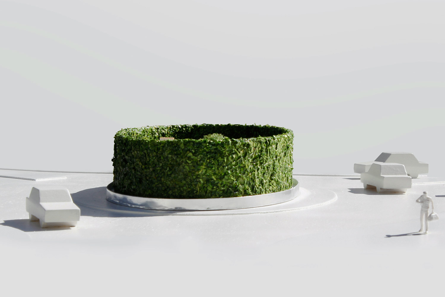 Architekturmodell, Vorschlag für die Neugestaltung des Dorfkreisels in Münsingen