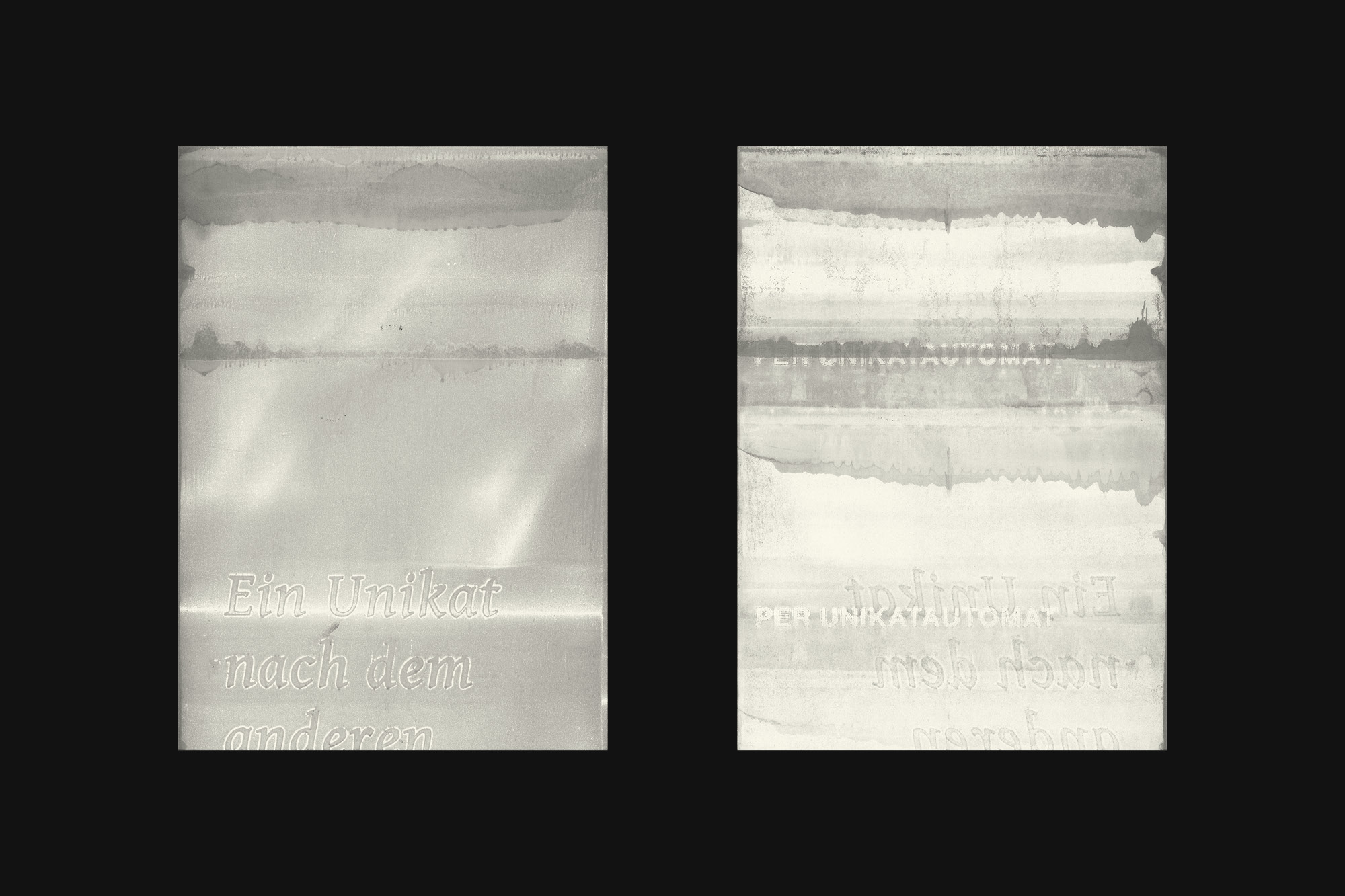 Kunstblätter, mit einem Mimeographen gedruckt