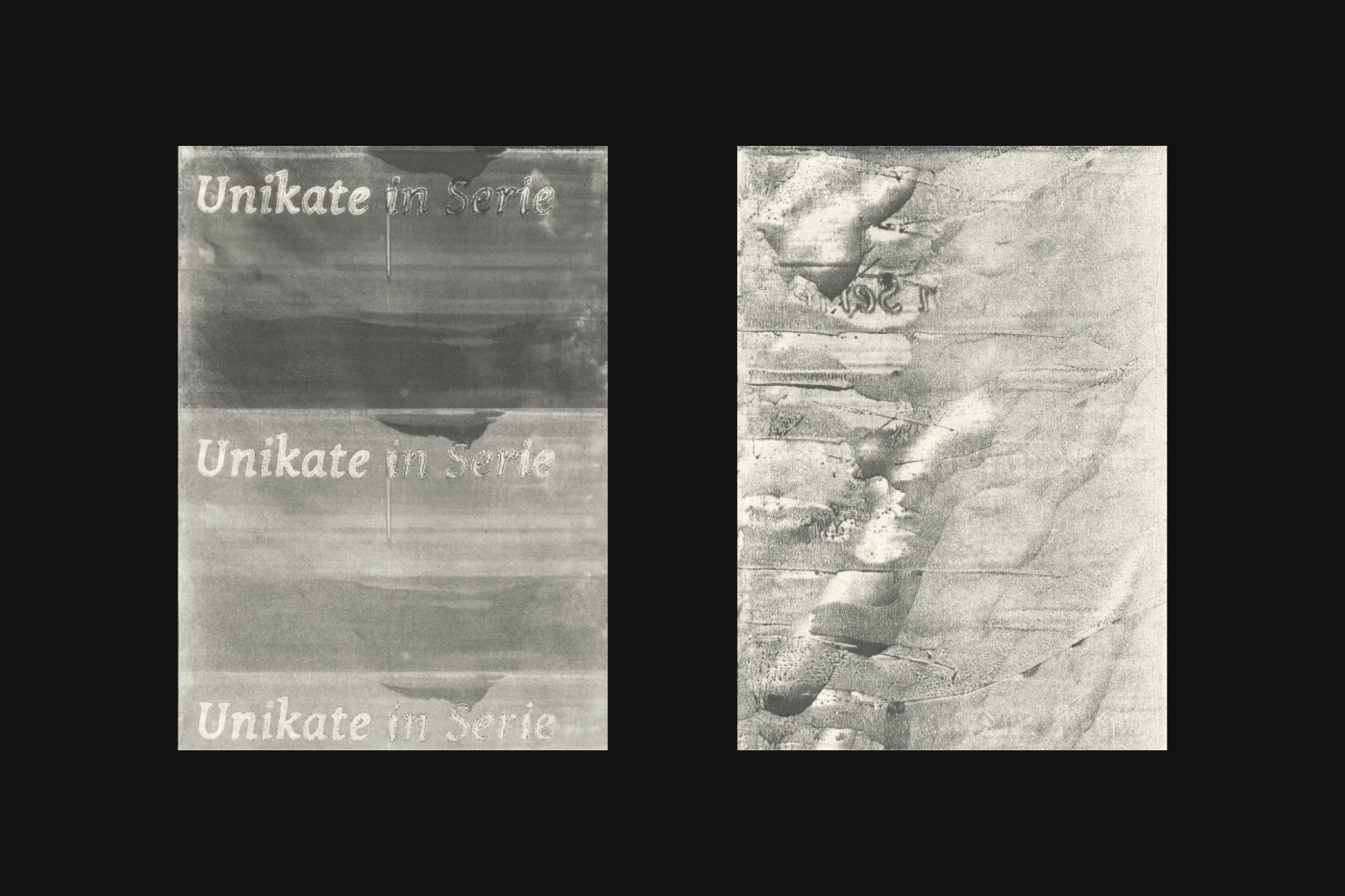 Kunstblätter, mit einem Mimeographen gedruckt