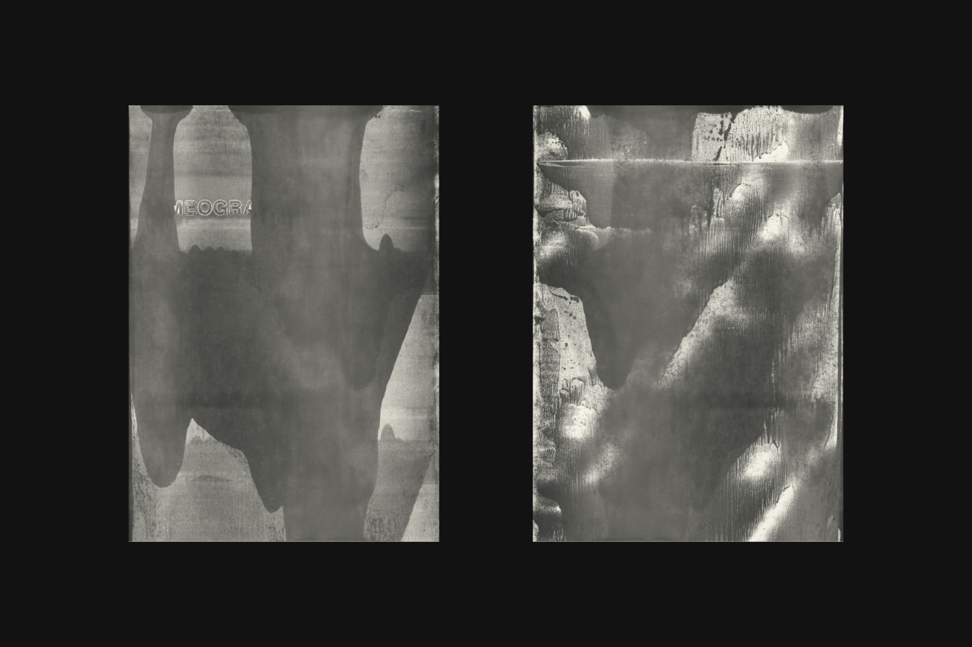 Kunstblätter, mit einem Mimeographen gedruckt