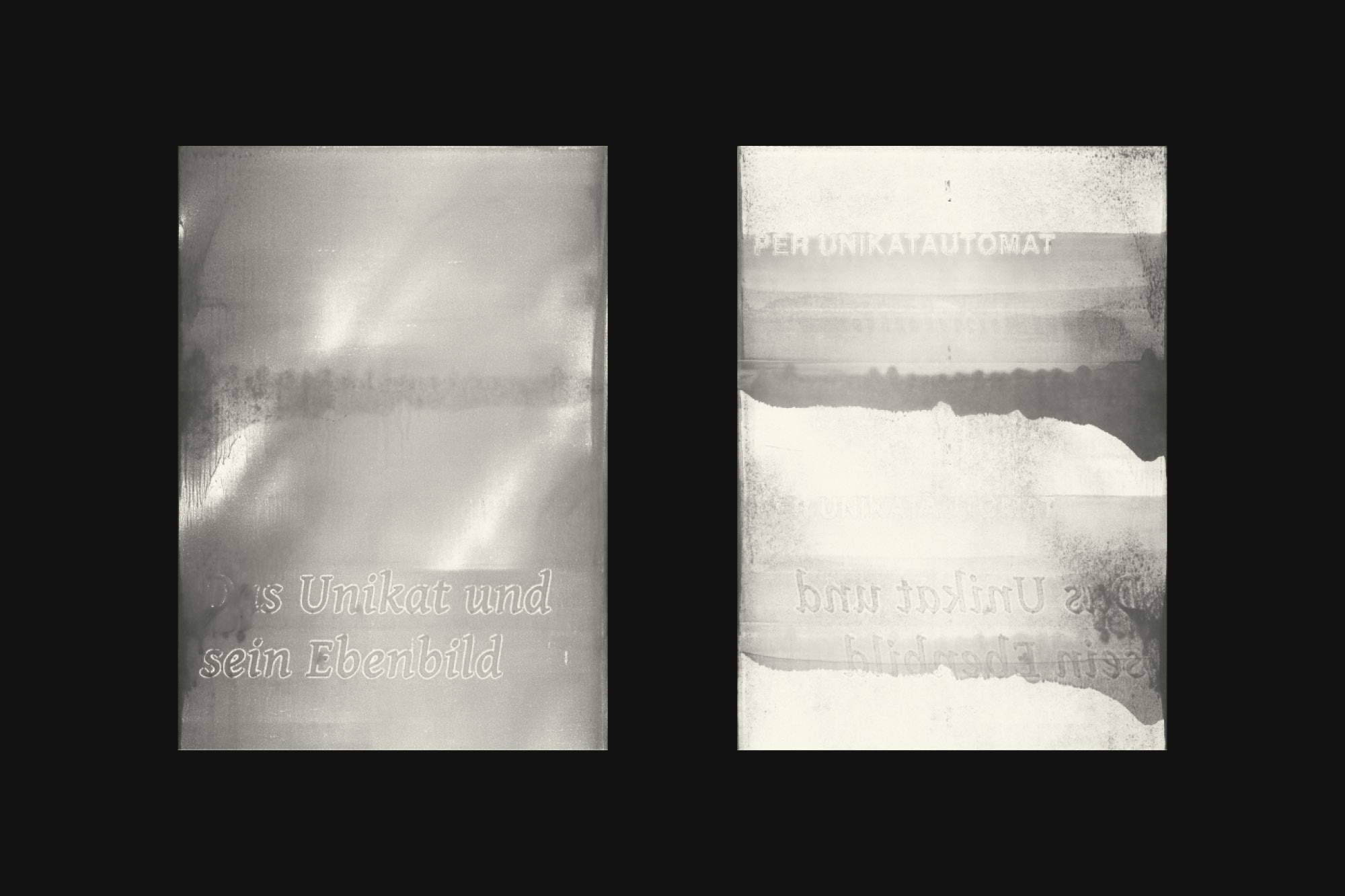 Kunstblätter, mit einem Mimeographen gedruckt