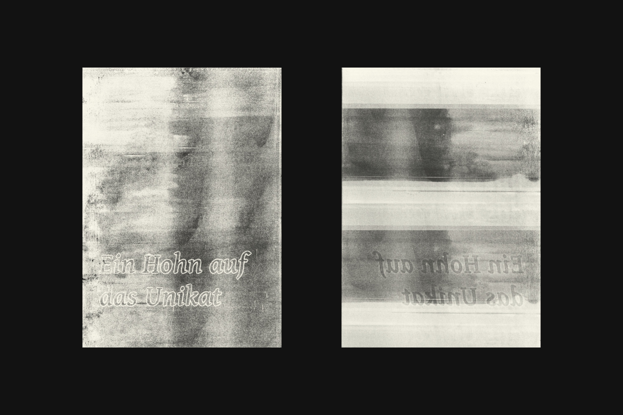 Kunstblätter, mit einem Mimeographen gedruckt